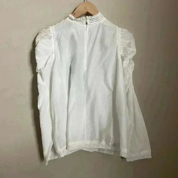 Farm Rio White Lace Blouse Size Large - Picture 13 of 13